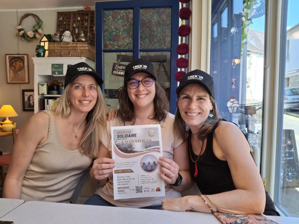 Mélanie, Valérie et Aurélie de l'association Kalon Sterenn