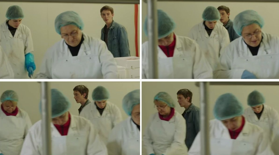 Scène avec l'acteur Swann Arlaud