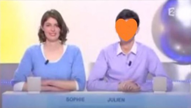 Sur le plateau du jeu télévisé Motus