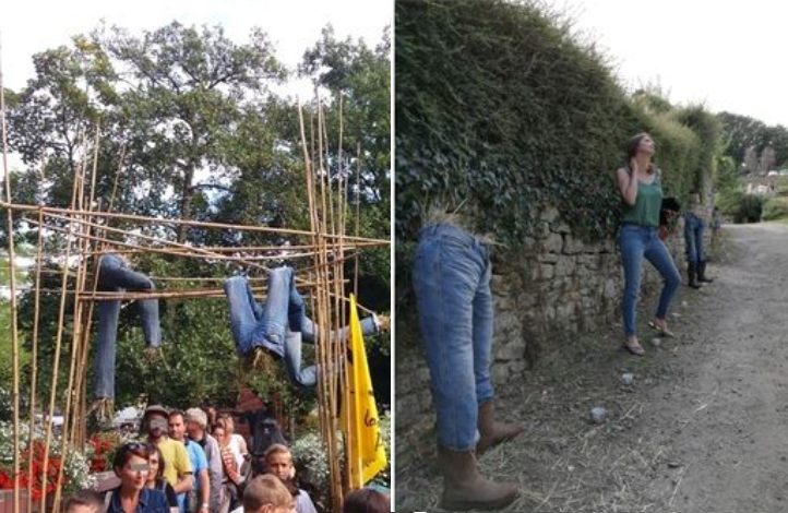 Photos des jeans sans tête