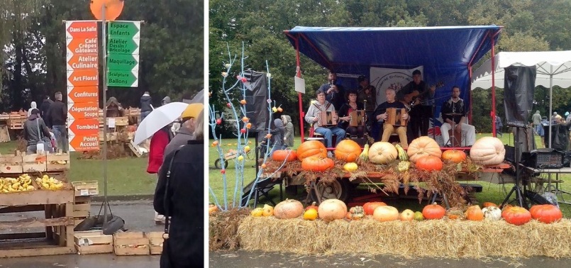 Fête des potirons sous une pluie battante