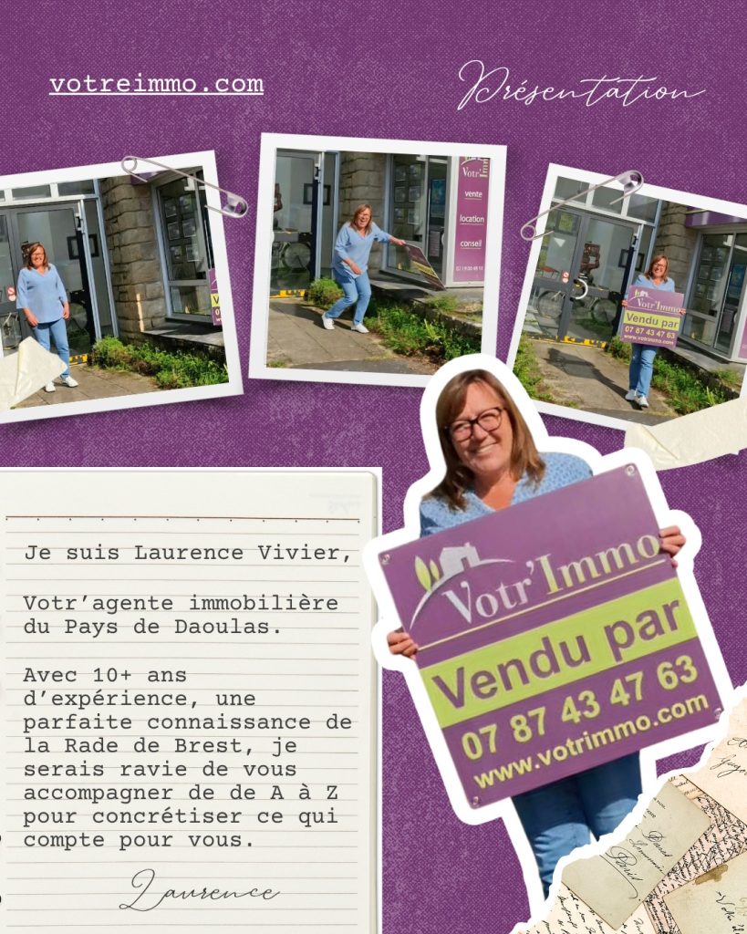 Présentation de Laurence Vivier, agente immobilière chez Votr'immo Daoulas